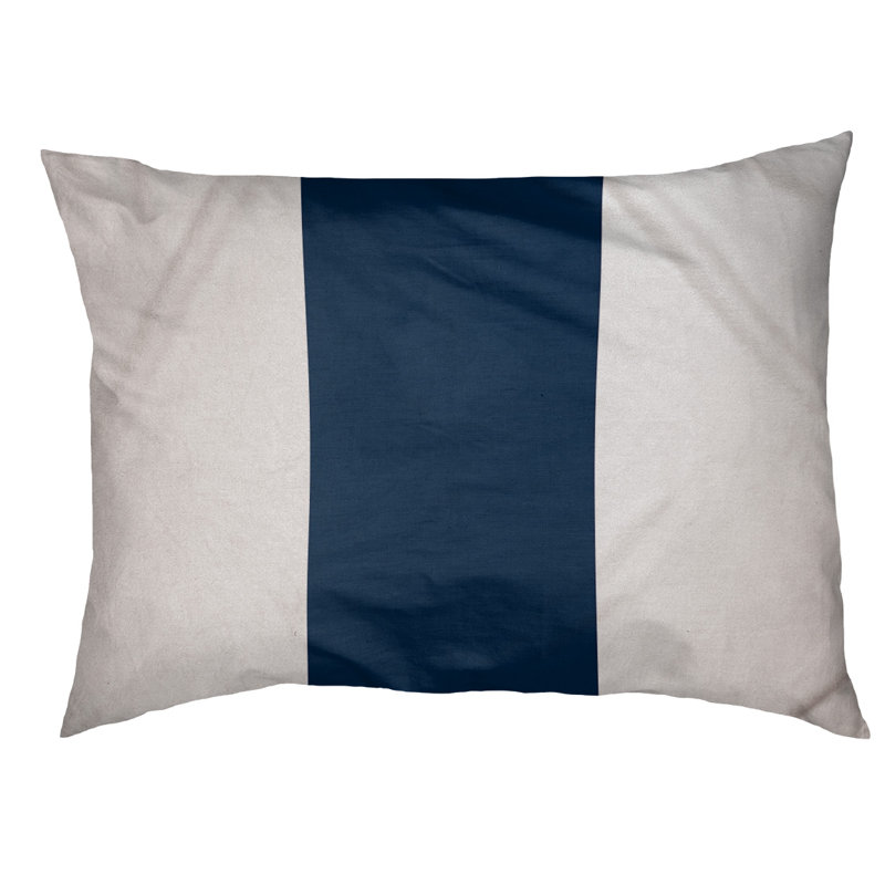 Coussin Los Angeles Anaheim, Moyen (l 40 po x P 30 po x H 6,5 po), Blanc / bleu