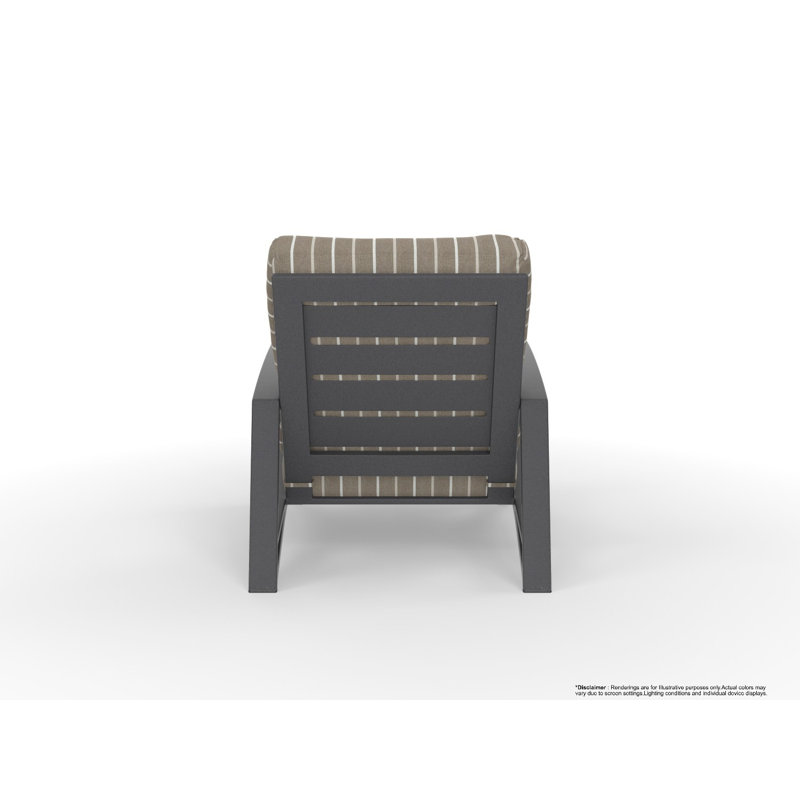 Arc Outdoor Lounge Chair, Trax Burgundy, Graphite