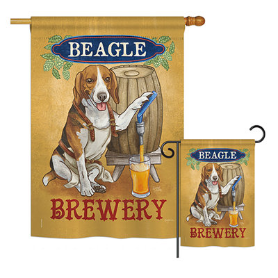 Double Sided 40'' H x 28'' W Polyester Flag Set