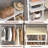 Jeremyiah 68" W -96" W Walk In Closet System with 6 drawers-726548653
