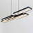 Frode 5 - Light Kitchen Island Pendant 42 Inches Linear Chandelier LED with Remote Control-1670062818-1670062749