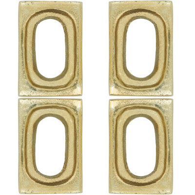 Rond de serviette rectangulaire (ensemble de 4)