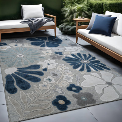 Tapis floral d'intérieur pour l'extérieur