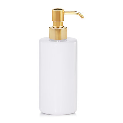 Domus White Gloss Soap / Lotion Dispenser