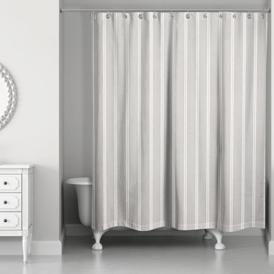 Perine Striped Shower Curtain
