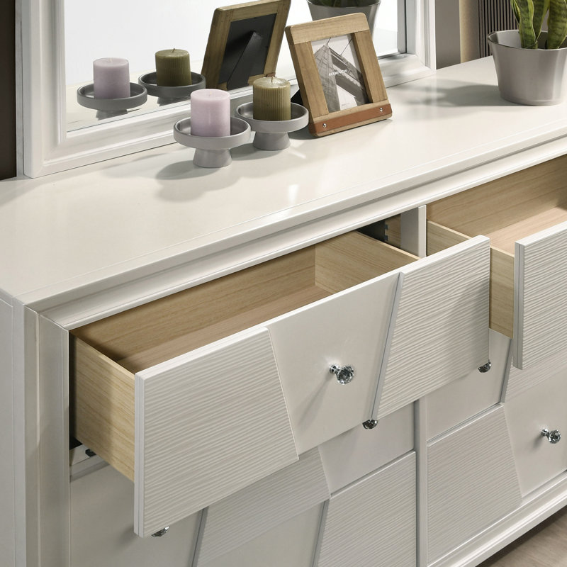 Commode 6 tiroirs avec miroir Arona Uniontown