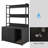 Wooden  Cat Cabinet With 2 Doors,Shelf Storage and Scratch Pad-2122820171