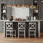 Tabourets de bar en bois massif Gracie Oaks-747912806