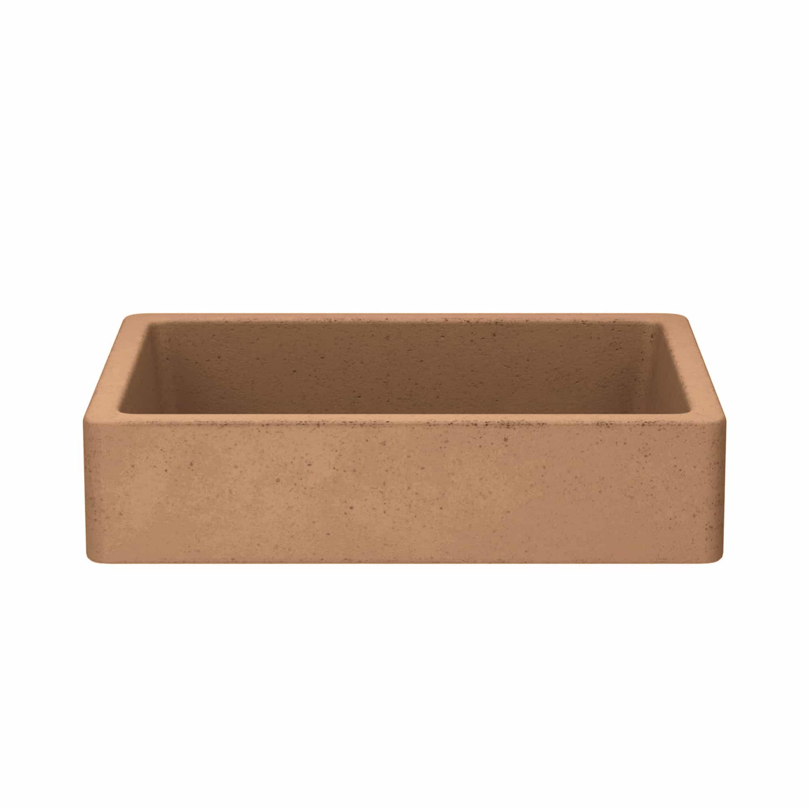 NativeStone Nipomo Dual-Mount Concrete Sink, Terracotta