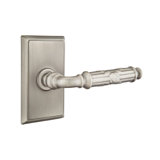 Flat Privacy (Bed & Bath) Door Lever with Rectangle Rosette