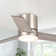 48" Figgs 3 - Blade LED Flush Mount Ceiling Fan with Remote Control and Light Kit Included