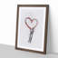 Holding on to Love in Abstract - Picture Frame Graphic Art Print-55763001-55763002