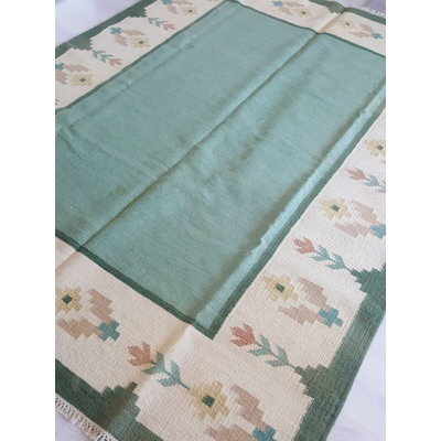 Rathbun Rectangle 200 cm x 270 cm Geometric Hand Woven Kilim