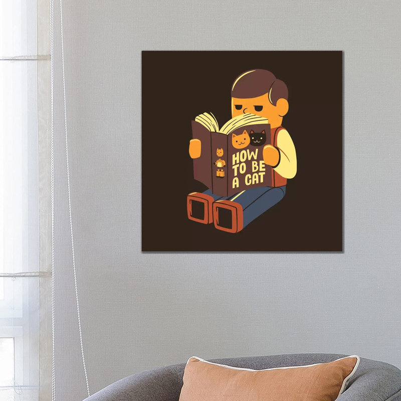 How To Be A Cat by Tobias Fonseca - Wrapped Canvas Print, 45.72 cm H x 45.72 cm W x 3.175 cm D