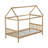 Twin House Bed with Headboard and Footboard, Unique Design for Privacy and Storage, Ideal for Kids and Teens-1953632639