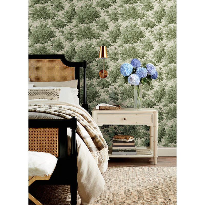 Greenwood Moss Deciduous Wallpaper, Green