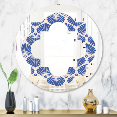 Miroir mural éclectique Quatrefoil Waves