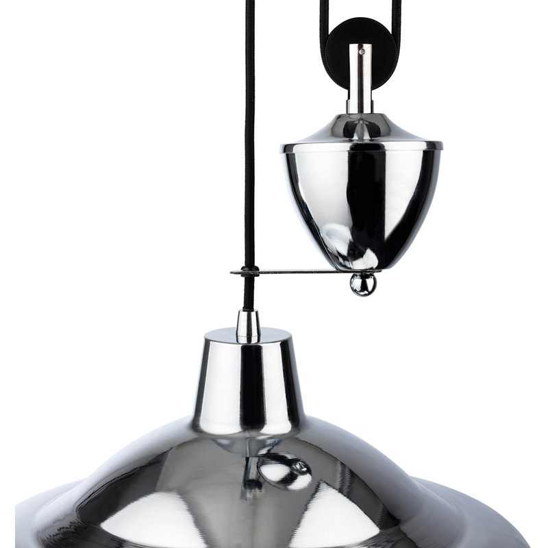1 - Light Dome Pendant, Chrome