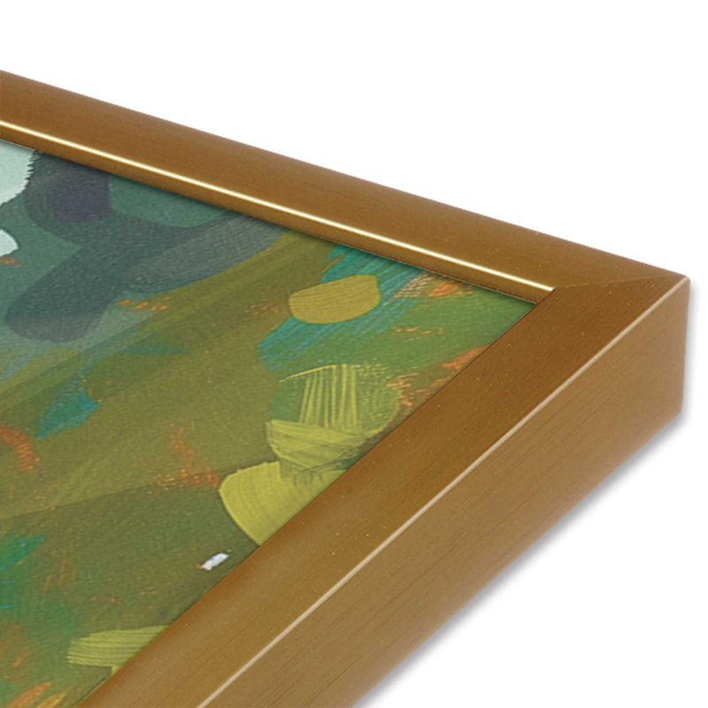 " Seacliff Whispers V2 " Print, Polished Gold, 21.25" H x 17.25" W x 1.25" D