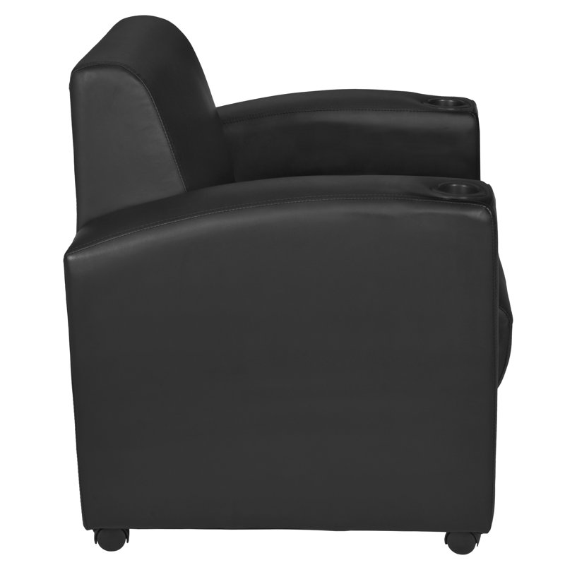 Fauteuil de réception l 31 po Nova, Noir