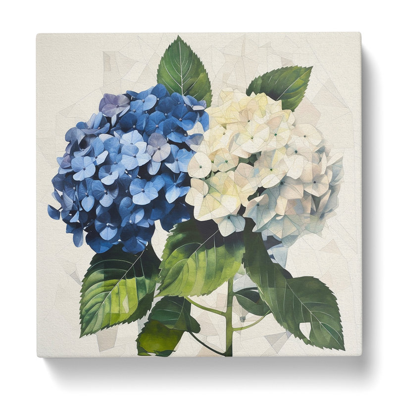 Hydrangea Bauhaus No.1 - Wrapped Canvas