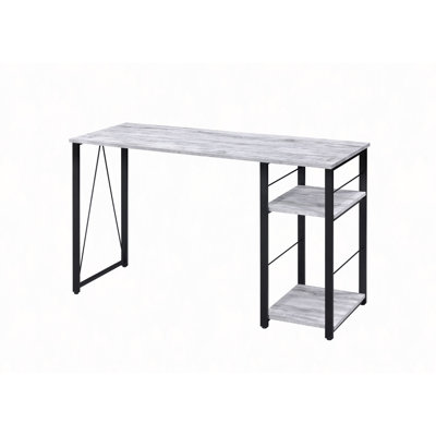 Antique White & Black Finish Writing Desk
