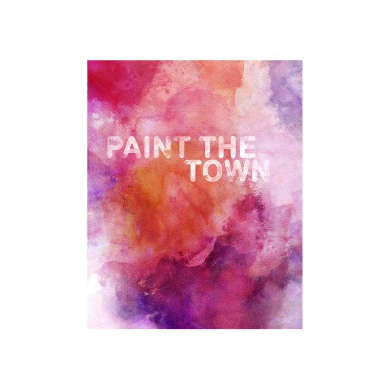 «Paint the Town» par Sofia Fox, impression sur toile tendue, Plexi, H 50 po x l 40 po x P 1,5 po