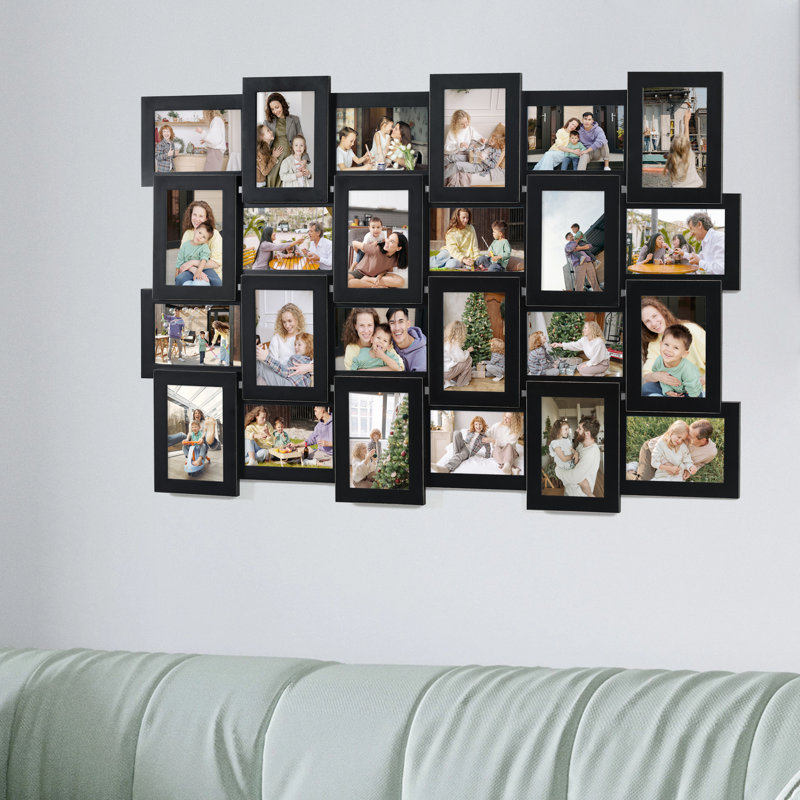Dubenko Black Wooden Picture Frame with Mat