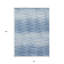 Tapis intérieur lavable abstrait bleu marine et bleu ciel HomeRoots 8 pi x 10 pi