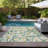 Altair Washable Floral Indoor / Outdoor Rug-1875648138