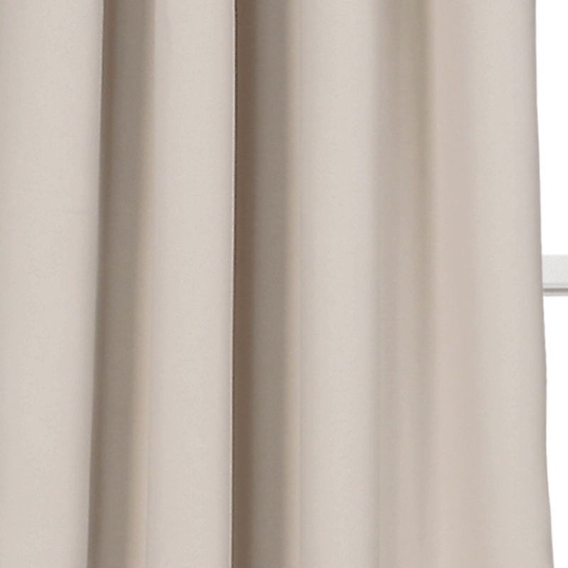 Insulated Blackout Curtain Pair, Wheat, 52"W x 120"L