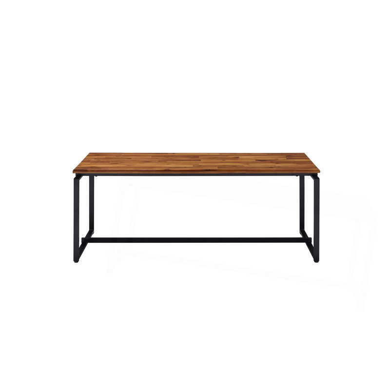 3PCs Oak & Black Finish Pack Coffee & End Set