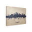 «Kansas City Missouri Skyline Concrete» par Michael Tompsett, impression sur toile tendue-1230073043