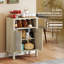 Buffet buffet avec rangement, armoire d'appoint moderne avec 2 portes et tablette réglable, armoire à café, naturel