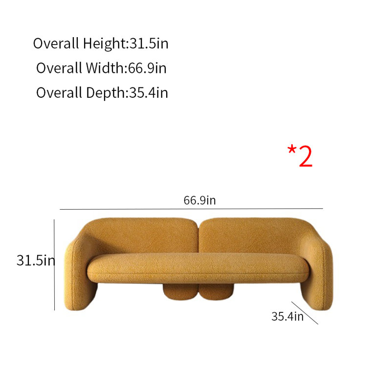 Shareda Upholstered 66.9'' Sofa
