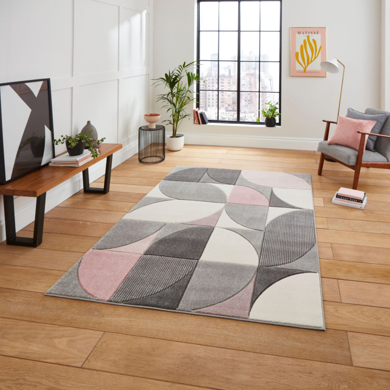 Matrix area rug Machine Woven Rectangle Grey, Rectangle 160 x 220cm