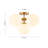 5-Light Glossy Milky Hand-Crafted Glass Semi-Flush Mount