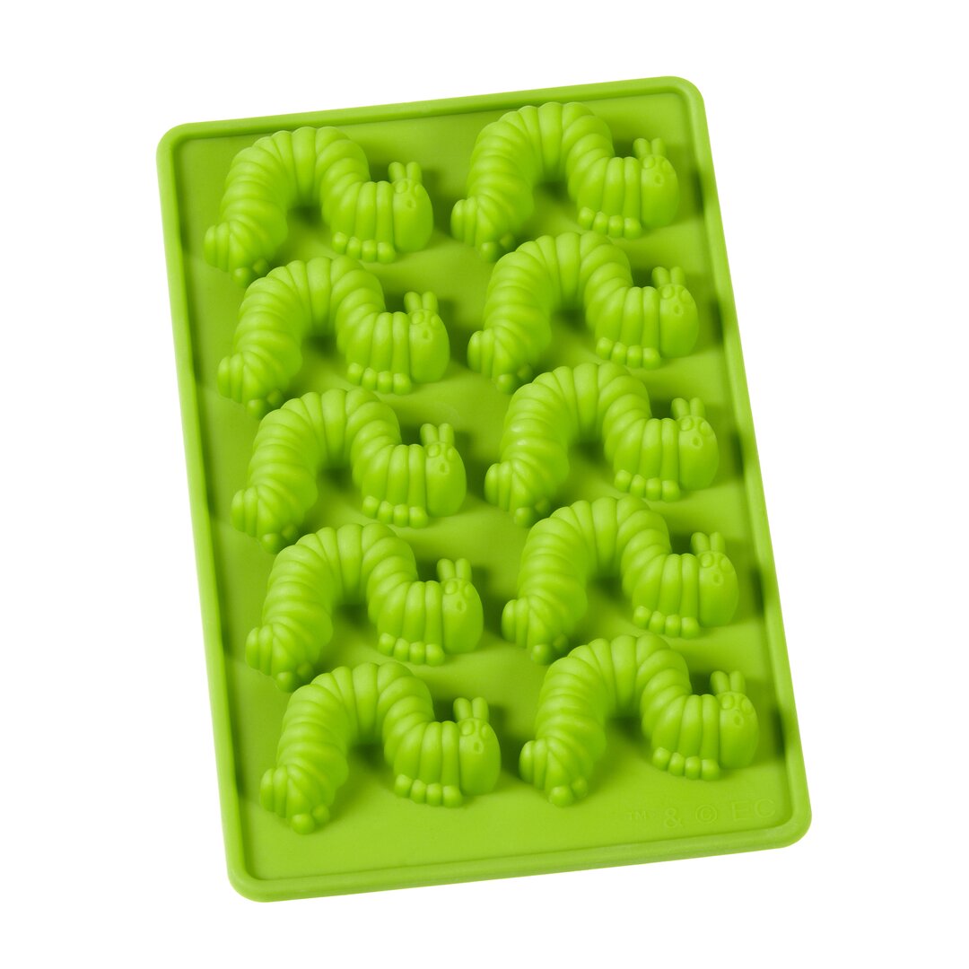 Ice cube mold caterpillar glutton silicone