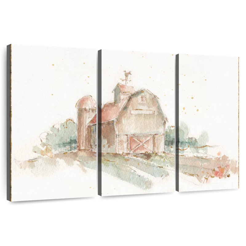 Farm Friends II Barn, 28" H x 45" W