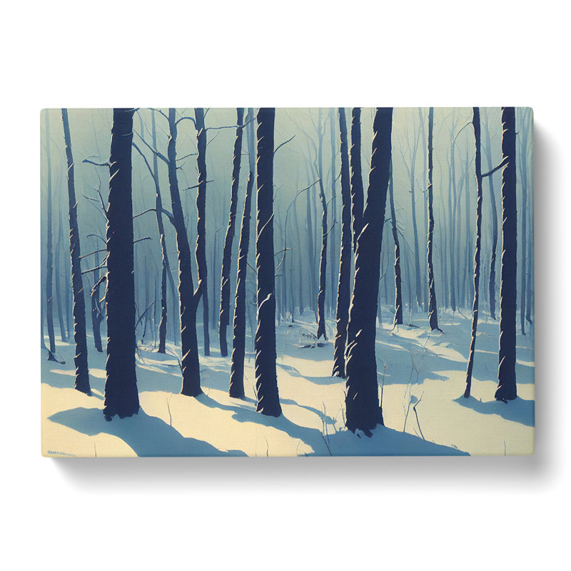 Dignified Winter Forest - Wrapped Canvas, 35cm H x 50cm W x 3cm D