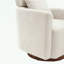 Fauteuil demi-tonneau pivotant en chenille-813798794