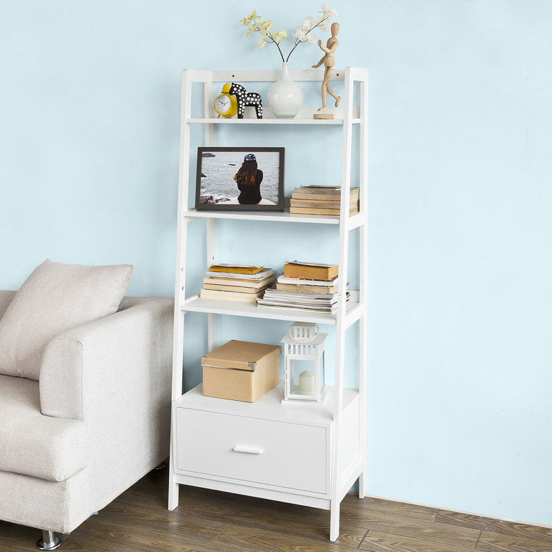 Jedidiah Ladder Bookcase, 160cm H x 64cm W x 25cm D