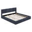 Lit plateforme à oreilles, cadre de lit tapissier pour chambre à coucher, chambre d'amis, appartement-1723233043-1723233261