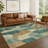 Machine Washable Indoor/Outdoor Chantille ACN2376 Abstract Rug-846854743