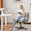 Chaise de bureau pivotante sans accoudoirs-390818905