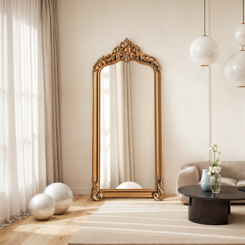 Miroir de plancher pleine longueur, Bronze