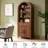 Aterlia 79.7" Arched Storage Bookcase-1785651446