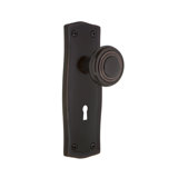 Prairie Plate with Decorative Keyhole and Deco Door Knob