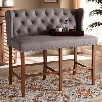 Monti Solid Wood Upholstered Bench -  Darby Home Co, 7CBA78C7A78C410A92D15B7588FD7DEE