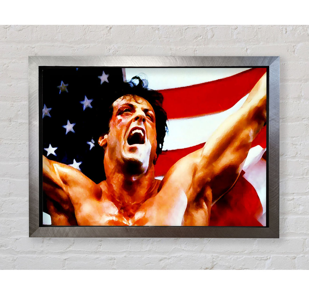 Rocky American Flag - Druck